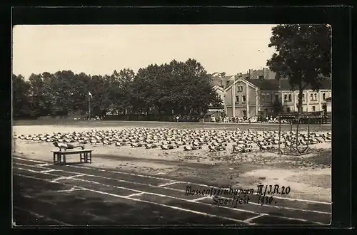 Foto-AK Massenfreiübungen, Sportfest 1930