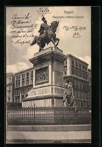 AK Napoli, Monumento a Vittorio Emanuele