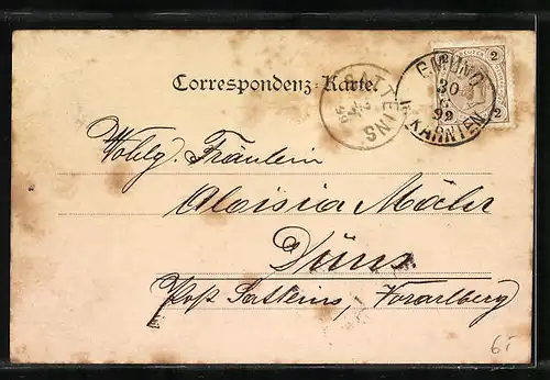 AK Gmünd, Ortsansicht mit Kirche