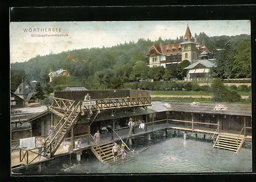 AK Wörthersee, Blick zur Militärschwimmschule