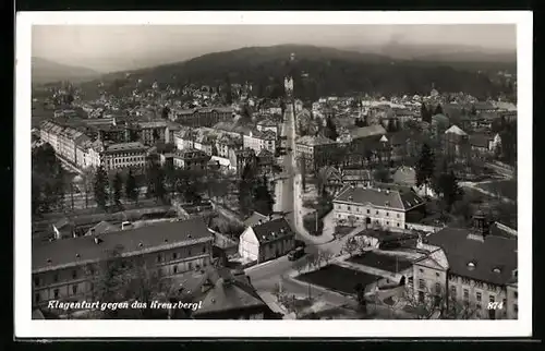 AK Klagenfurt, Ortsansicht gegen den Kreuzbergl