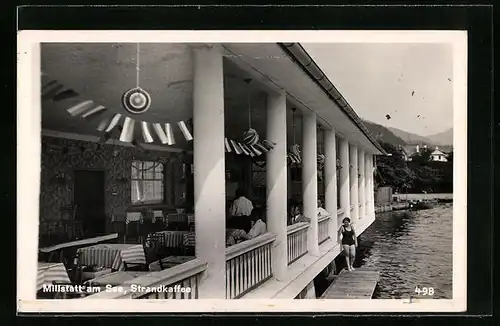 AK Millstatt am See, Veranda des Strand-Cafes