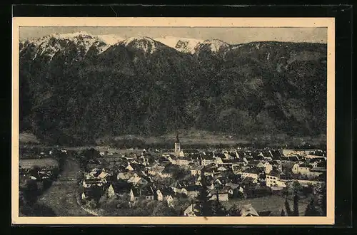 AK Spittal an der Drau, Ortsansicht mit Goldeck