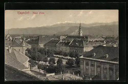 AK Klagenfurt, Neuer Platz aus der Vogelschau
