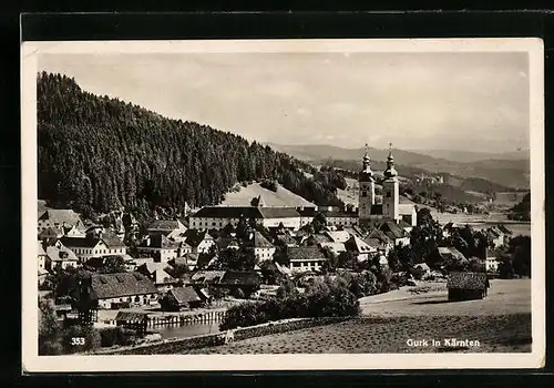 AK Gurk, Ortspartie mit Kloster