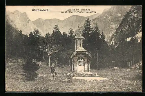 AK Weichselboden, Kapelle am Ursprung der II. Wiener-Hochquellenleitung