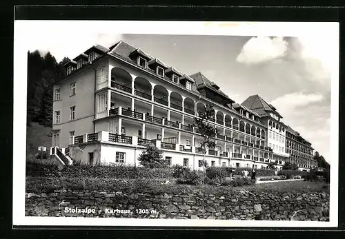 AK Stolzalpe, Kurhaus, Frontansicht