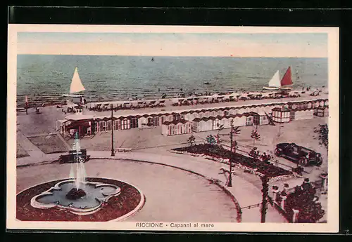 AK Riccione, Capanni al mare