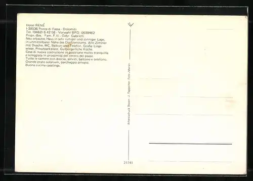 AK Pozza di Fassa, Hotel René