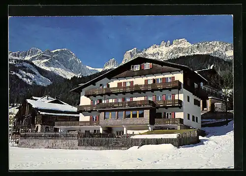 AK Vigo di Fassa, Pension Alpe im Winter