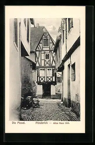 AK Pünderich / Mosel, Altes Haus von 1563