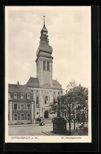 AK Offenbach a. M., St. Marienkirche