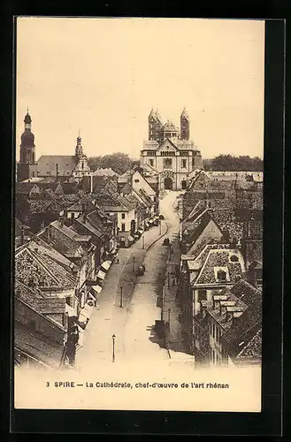 AK Speyer, Blick auf die Kathedrale