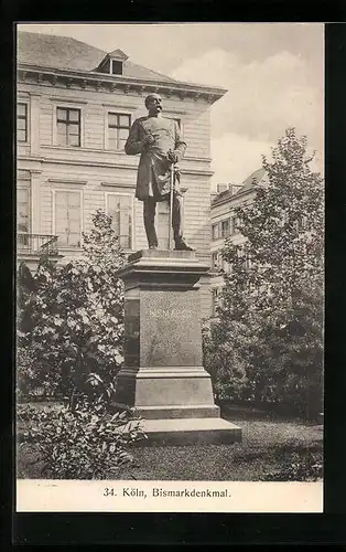 AK Köln, Bismarckdenkmal