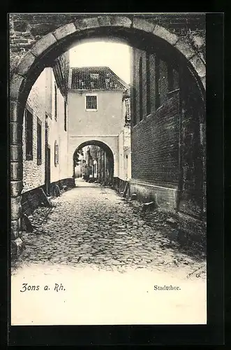 AK Zons a. Rh., Stadtthor