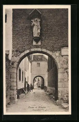 AK Zons a. Rh., Stadtthor