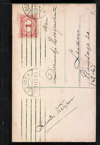 AK Fräulein am Telefon mit Kalender, Neujahrsgruss