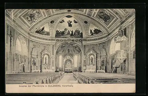 AK Sulzberg, Inneres der Pfarrkirche