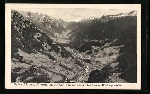 AK Dalaas, Panorama mit Arlberg