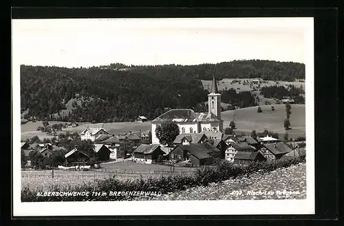 AK Alberschwende, Gesamtansicht mit Kirche