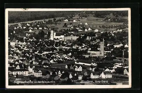 AK Bludenz, Totalansicht, Ballonaufnahme