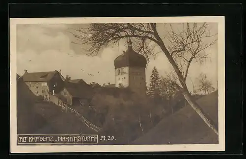 AK Alt-Bregenz, Blick zum Martinsturm