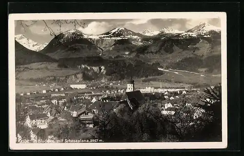 AK Bludenz, Gesamtansicht mit Scesaplana