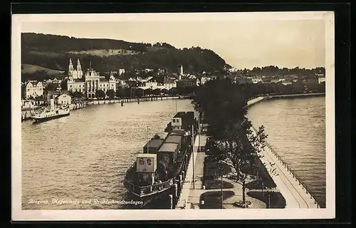 AK Bregenz, Hafenmole und Drahtschmidtanlagen