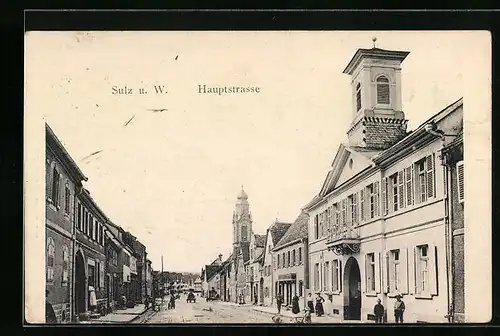 AK Sulz u. W., Hauptstrasse