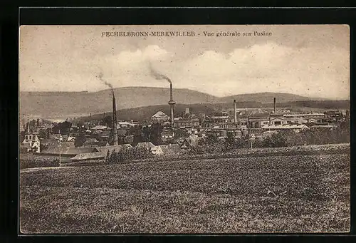 AK Pechelbronn-Merkwiller, Vue générale sur l'Usine