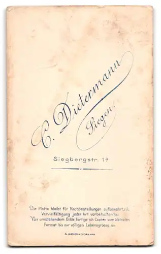 Fotografie C. Dietermann, Siegen, Siegbergstr. 1, Junger Herr mit modischem Kurzhaarschnitt