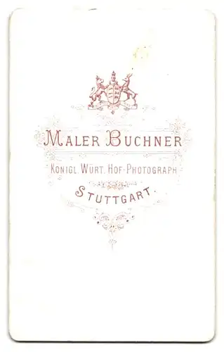Fotografie Maler Buchner, Stuttgart, Elegante bürgerliche Dame mit Flechtfrisur