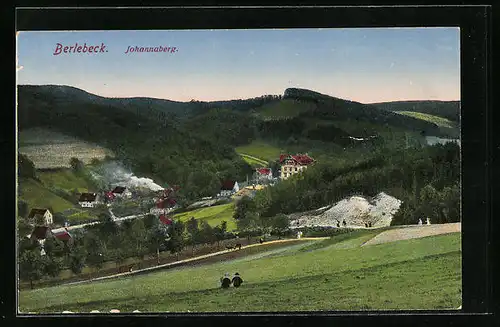 AK Berlebeck, Totale mit Johannaberg