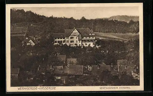 AK Wernigerode-Hasserode, Blick auf das Genesungsheim Eichberg