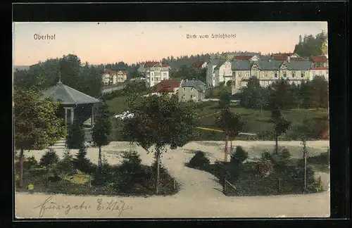AK Oberhof / Thür., Blick vom Schlosshotel