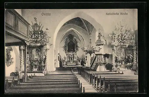 AK Ostritz, Inneres der Katholischen Kirche