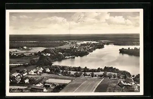 AK Zechliner Hütte, Gesamtansicht, Flieger-Foto