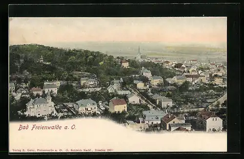 AK Bad Freienwalde a. O., Totalansicht, Luftbild