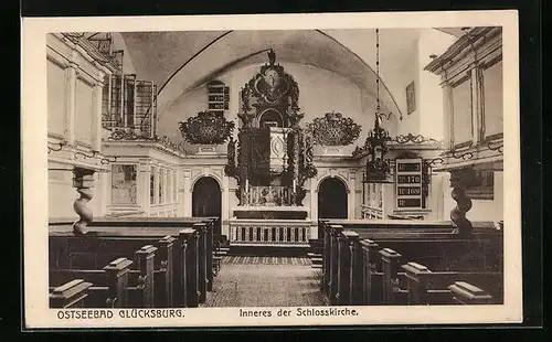 AK Glücksburg / Ostseebad, Inneres der Schlosskirche