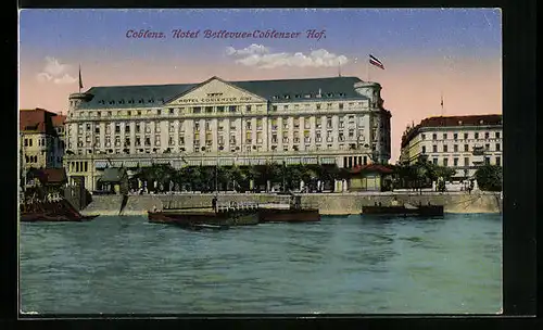 AK Coblenz, Hotel Bellevue, Coblenzer Hof