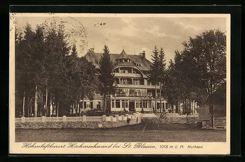 AK Höchenschwand b. St. Blasien, am Kurhaus