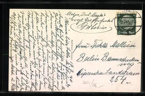 AK Langenlois, Totalansicht, Österreicherin in Tracht