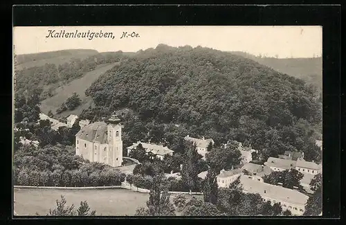 AK Kaltenleutgeben, Teilansicht mit Kirche