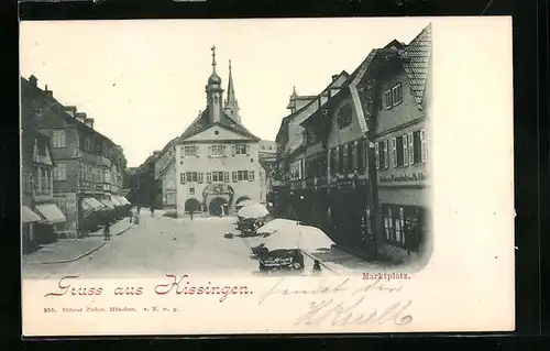 AK Kissingen, Blick zum Marktplatz