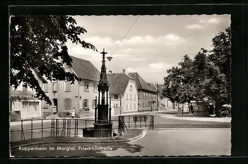 AK Kuppenheim im Murgtal, Blick in die Friedrichstrasse