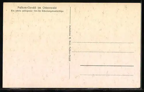 AK Falken-Gesäss / Odenwald, Gesamtansicht