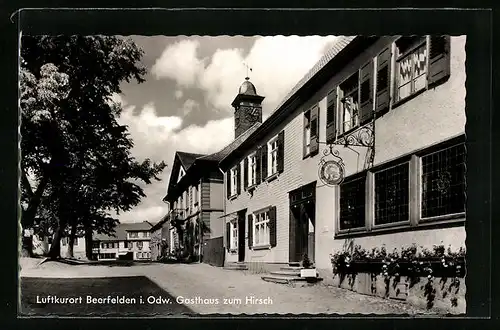 AK Beerfelden / Odw., Gasthaus zum Hirsch