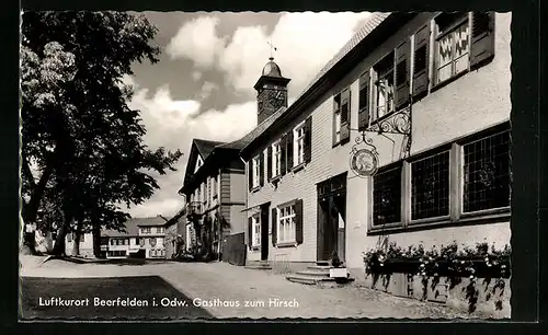 AK Beerfelden / Odw., Gasthaus zum Hirsch