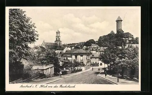 AK Auerbach i. V., Blick von der Reichsbank