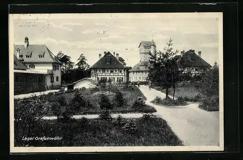 AK Grafenwöhr, Teilansicht vom Lager